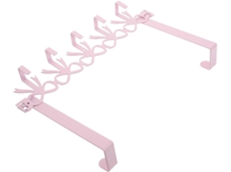 Packove Ganchos De Porta Com Laço Rosa Quarto Menina, Organizador De Ferro Com 5-ganchos, Design Que Economiza