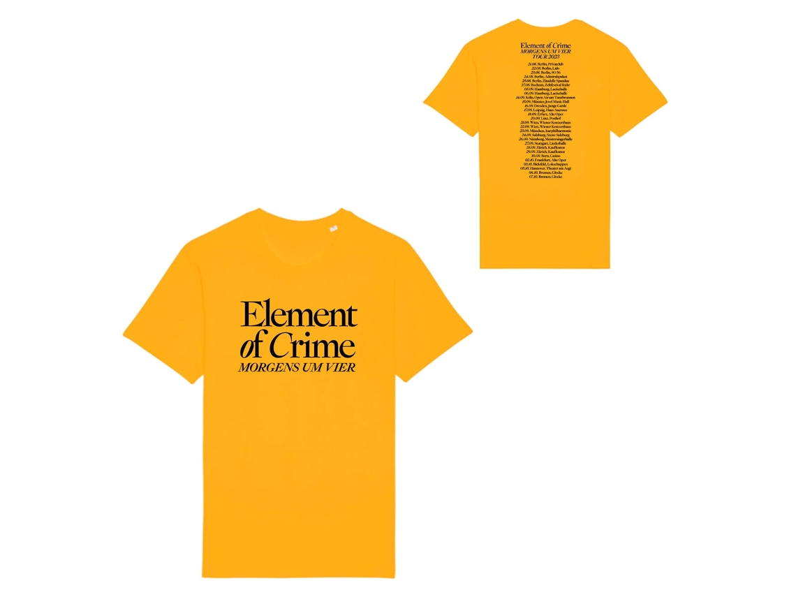 Element Of Crime Morgens um Vier Tour T ROCKINSTONE Size:s