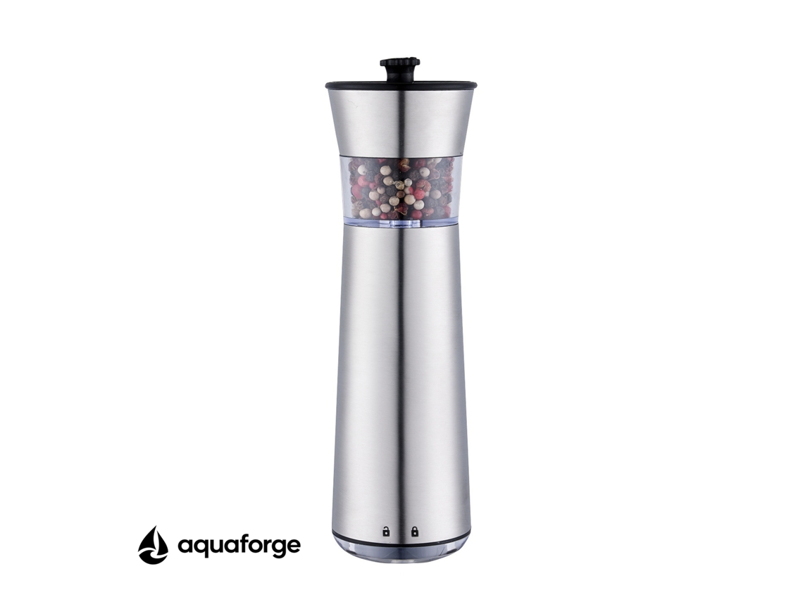 Moinho Elétrico De Pimenta E Sal Aquaforge Com Aço Inoxidável Para Pimenta E Sal