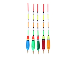 Flutuador de Pesca Madeira Balsa 5pcs 6+2g