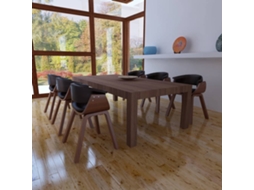 Vidaxl Cadeiras De Jantar 6 Pcs Madeira Curvada E Couro Artificial