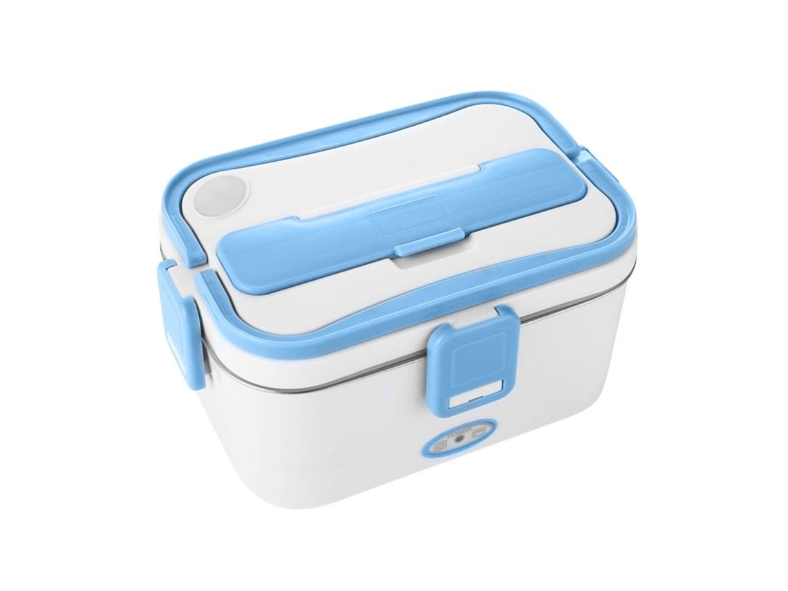 Lancheira Elétrica Casa 220v Carro 12v 304 Aço Inox 1.8l Branco Azul Yunzii