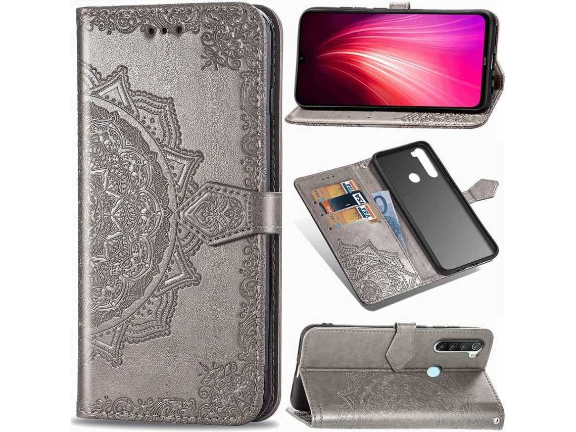 Capa Xiaomi Redmi Note 8 HONGWE. Livro Cinzento