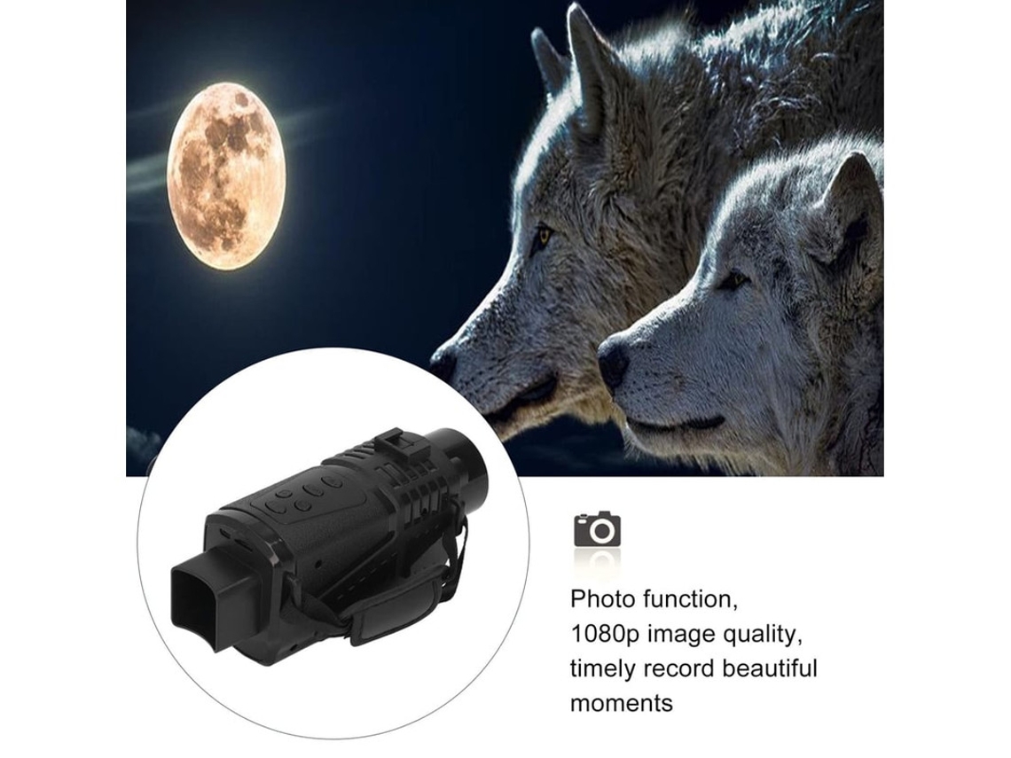 Monóculo De Visão Noturna Com Tela Colorida Tft Hd De 1 5 Óculos De Visão Noturna Infravermelha 1080p 5x Com Foto Gravação De Vídeo Para Bestvite