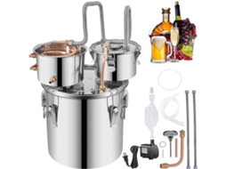 Destilador de Água 21 L Máquina Destilada Doméstica Filtro Purificador Destilação em Aço Inoxidável Water Distiller Pura