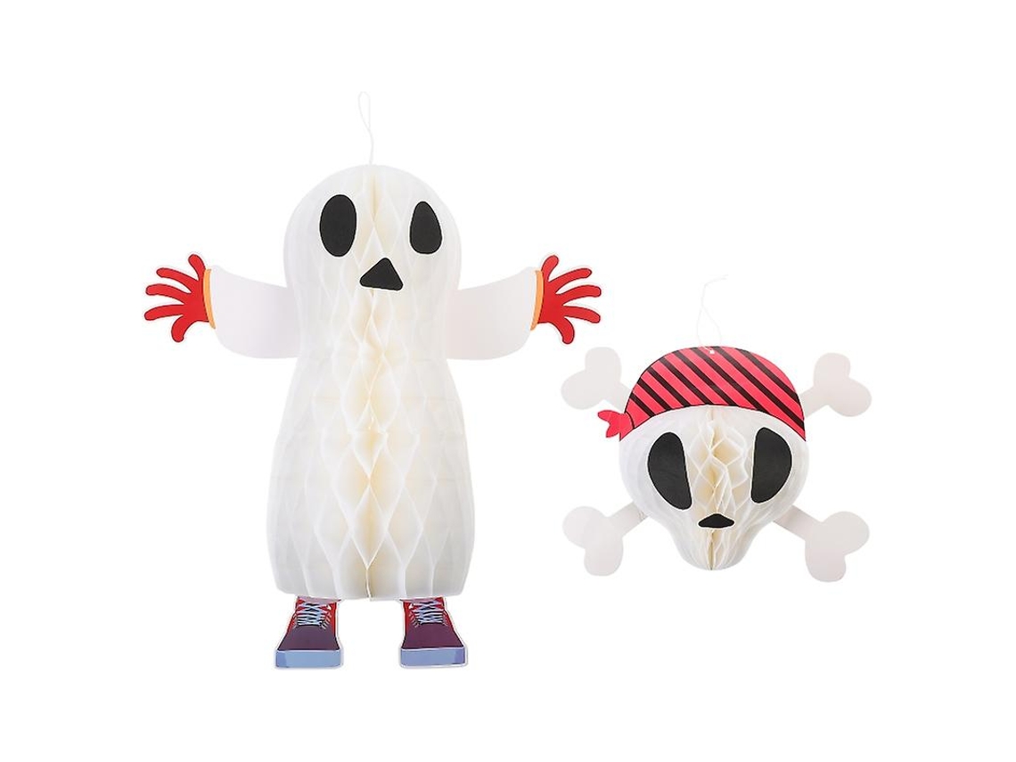 2 Peças de Esqueleto de Halloween para Decorações de Halloween ALLINLESS