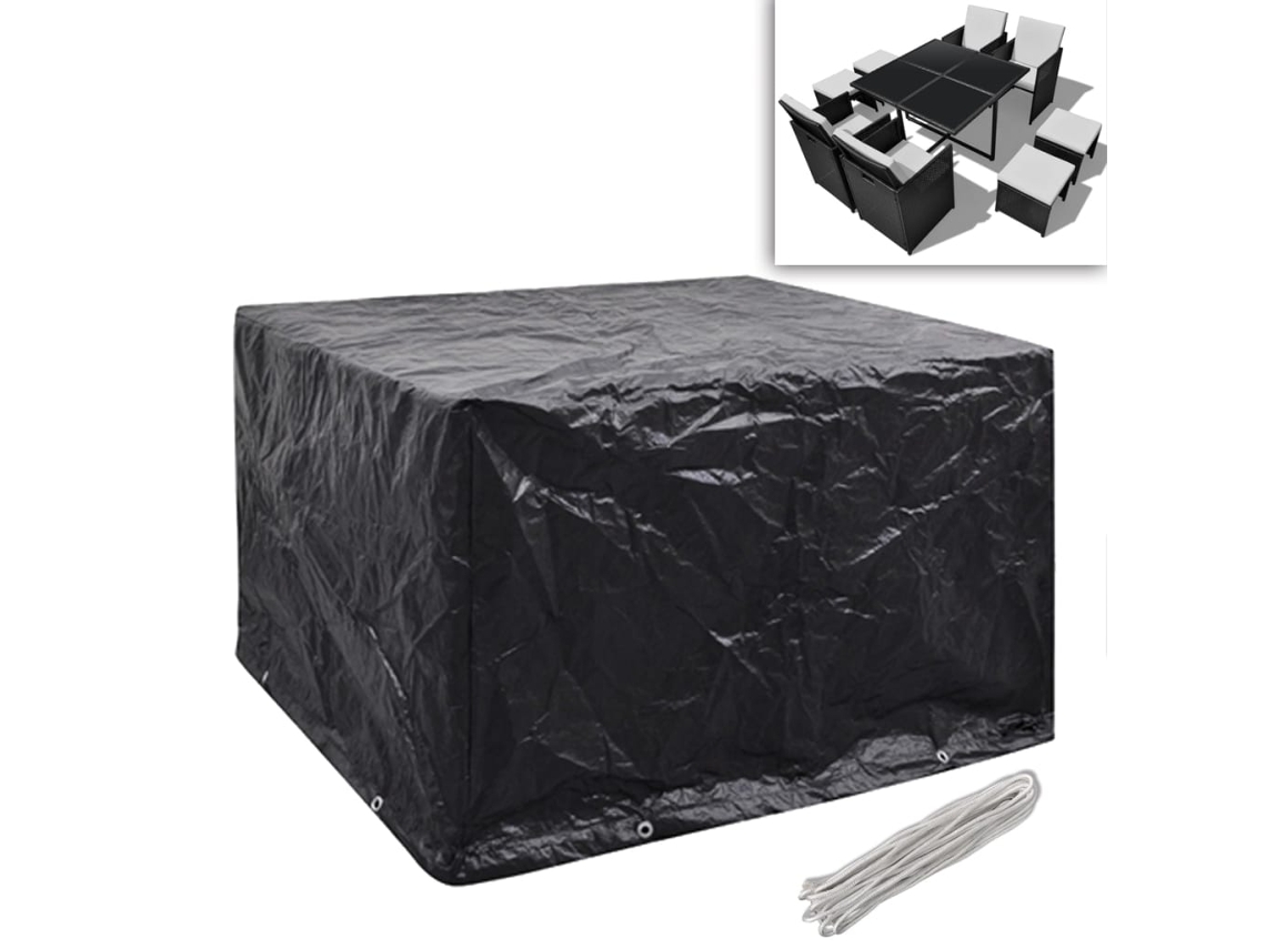 Maison Exclusive - Conjunto de Camadas para Móveis de Jardim, 2 Peças, 8 Ilhós 113x113 cm