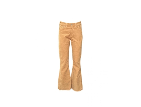 Calças De Mulher Please Velluto Bege (xl)
