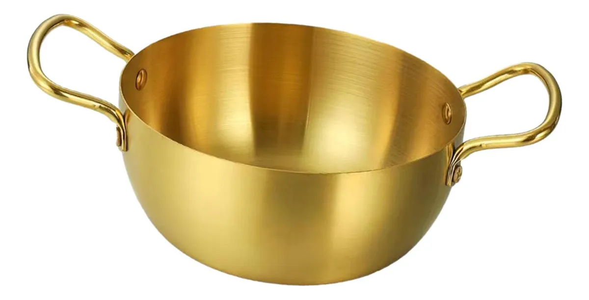 Panela De Ramen Coreana A Melhor Companheira 16cm Douradavayotoy