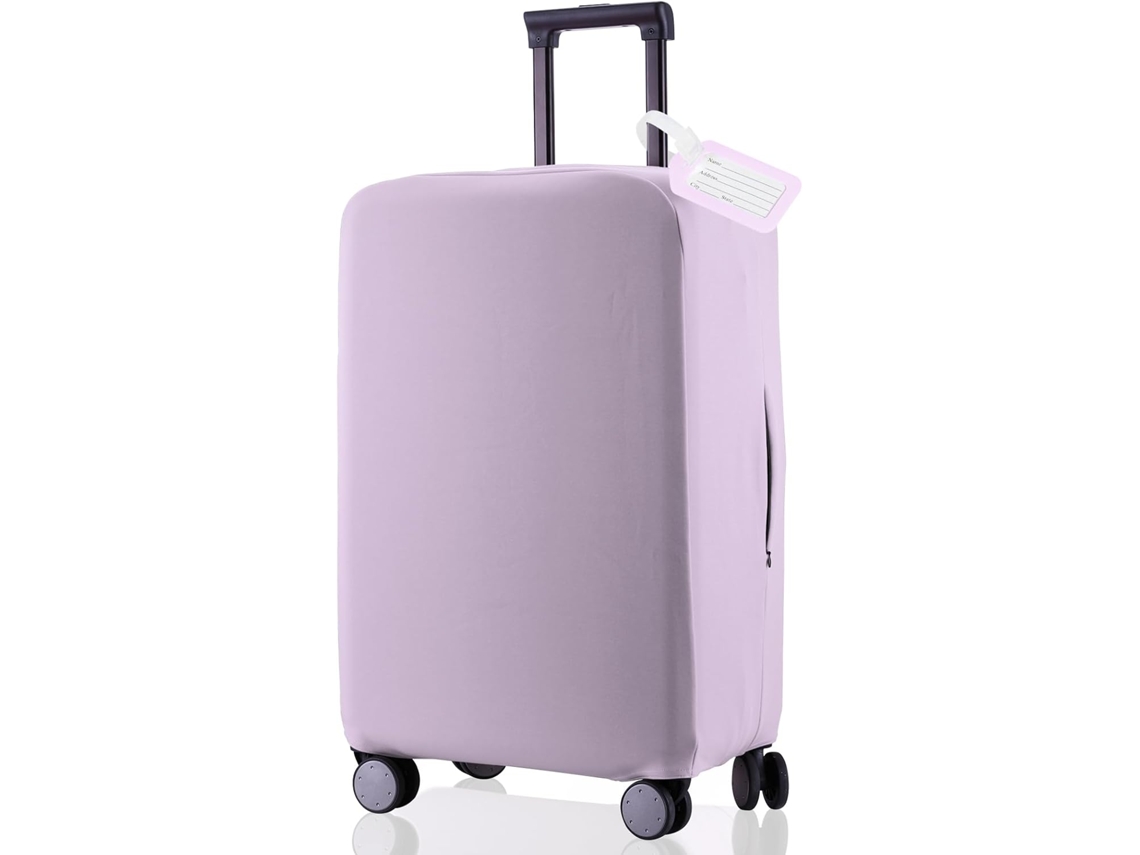 Capa Protetora Para Mala De Viagem, Tamanho 26-27 Polegadas, Cor Roxo, Resistente A Riscos