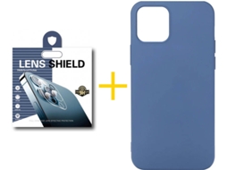 Capa + 1 Película de Câmara para iPhone 12 Pro SKYHE Azul