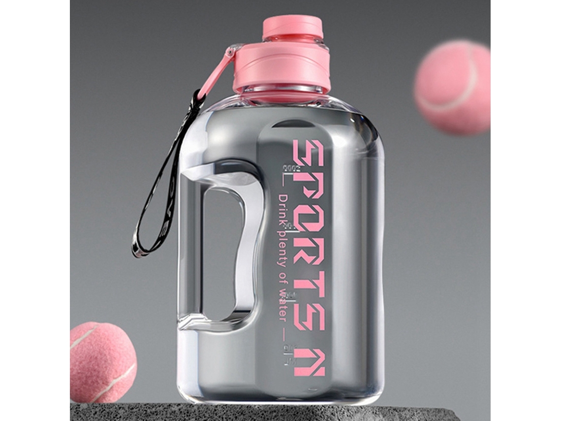(rosa) Garrafa De Água Esportiva De 2,7l Com Temporizador E Função De Manter Aquecido, Livre De Bpa.