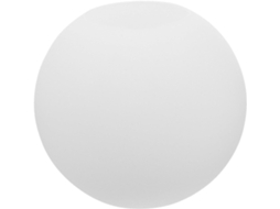 Abajur Pendente Esférico De Vidro Branco, Encaixe E26/e27