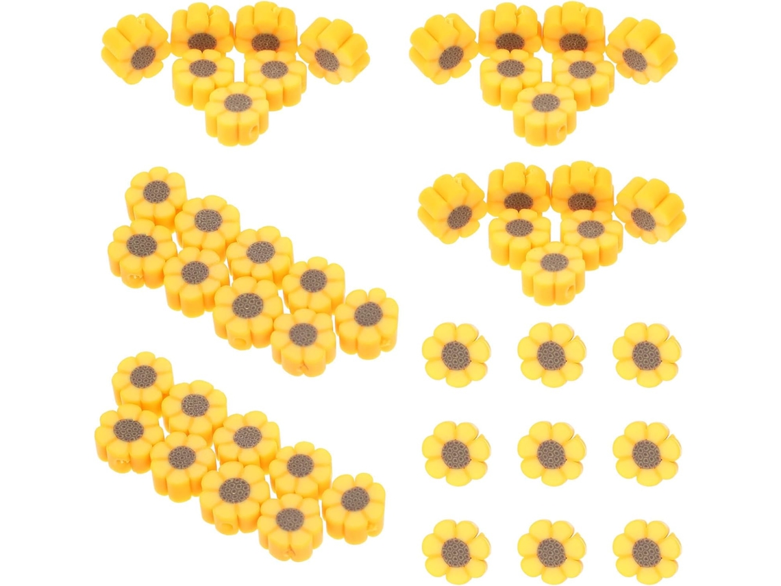 Pulseira Com 100 Peças De Contas De Argila Polimérica