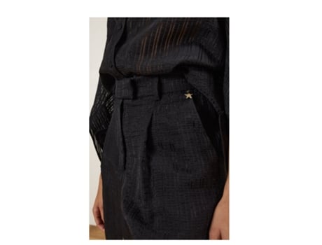 Calções De Mulher Souvenir Algodão Preto (l)
