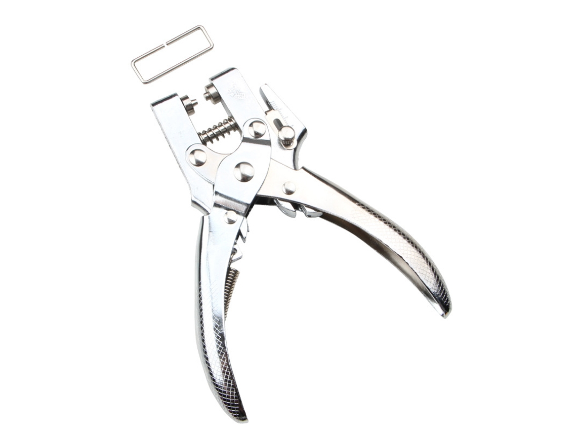 Perfurador de Metal 2 em 1 para Mão, Perfura para Cartão de Identificação, Folha de Pvc, Crachá com Foto BRILVIBERA (3 Mm e com Fenda)