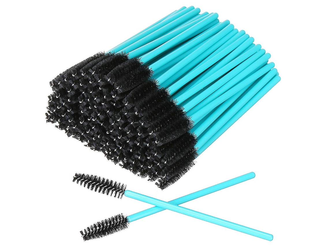 100 Unid. Pincéis Descartáveis Para Máscara De Cílios, Pincéis Aplicadores Para Maquilhagem