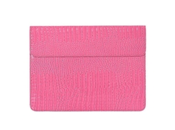 El32 01 Bolsa Para Notebook Com Textura De Crocodilo, Couro Sintético, Proteção Contra Arranhões, Capa Magnética Flip, Capa Para Laptop Slowmoose