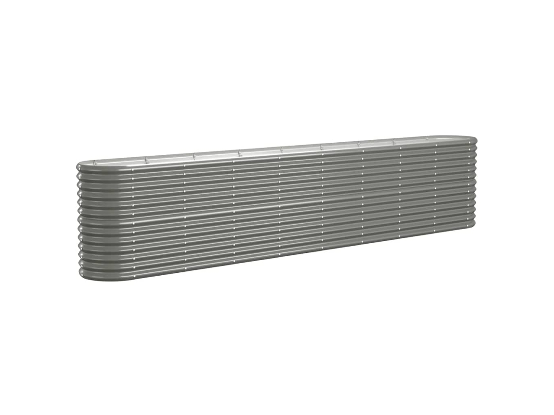 Garden Raised Bed, Garden Raised Beds Vidaxl Cinzeto Aço (332 X 40 X 68 Cm)