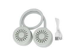 Ventilador portátil de pescoço sem lâminas, recarregável por USB, para camping, viagens, corrida e desporto verde LAXISCREED