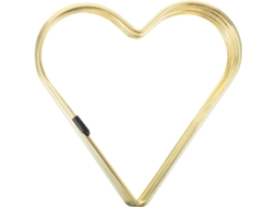 Suporte Para Livros Artibetter Em Ferro Dourado Formato De Coração, Design Criativo E Retrátil, Elegante Porta Livros