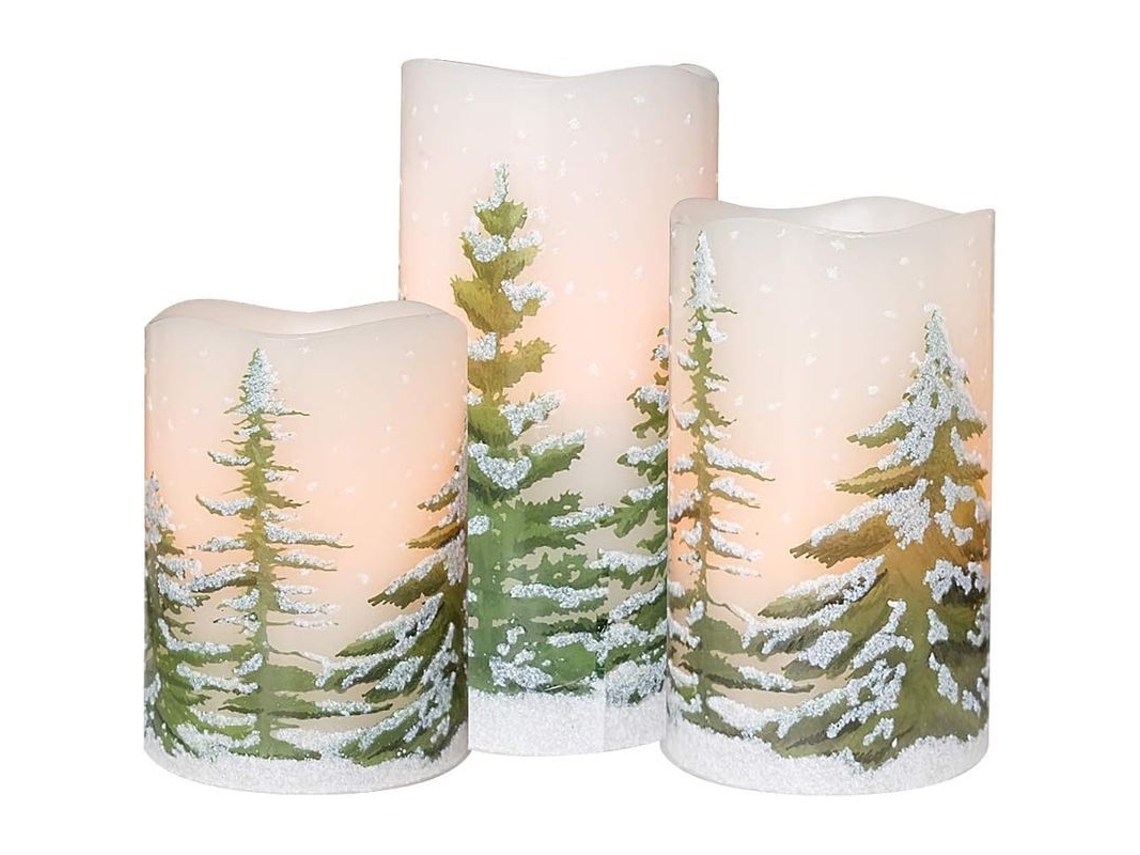 Velas LED com Timer para Natal Nova Line