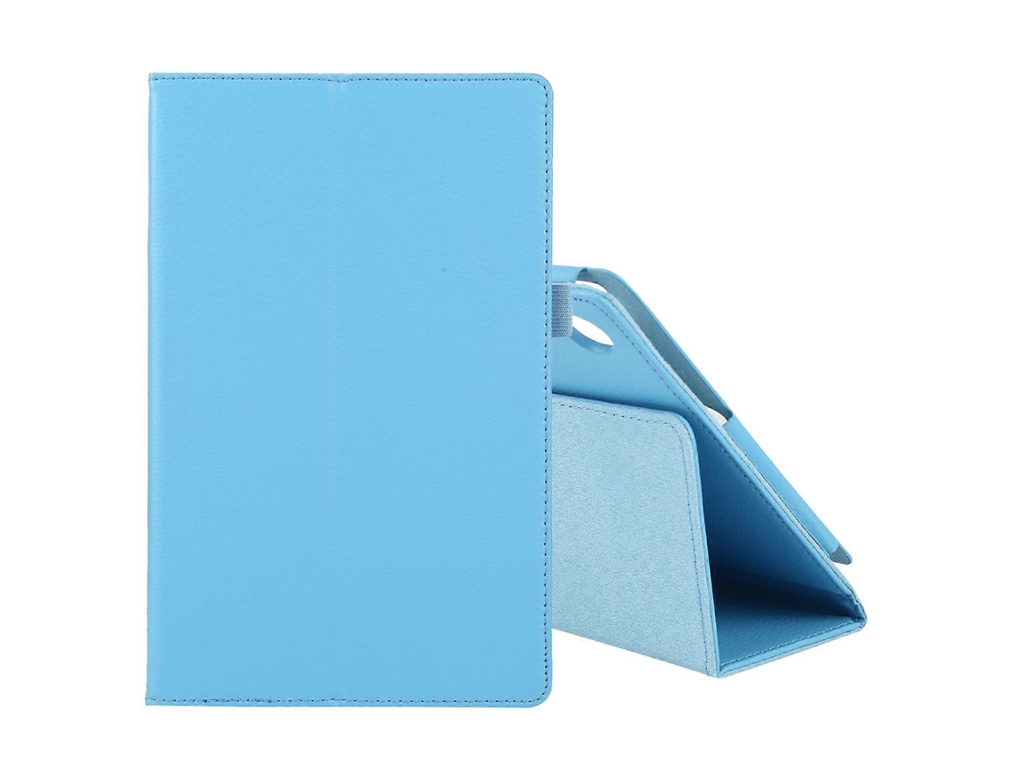 Capa De Couro Maciça Com Textura De Lichia Para Lenovo Tab M10 Hd, Com Aba Horizontal, Suporte E Compartimento Para Caneta.