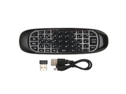 Aetheria controle Remoto Aéreo com Mouse e Teclado Qwerty Plug And Play para Tv Pc Reprodutor de Mídia