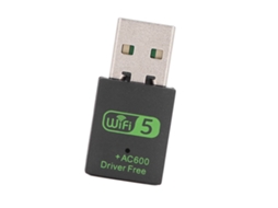 Adaptador De Cartão De Rede Sem Fio E Usb Bluetooth 5.0, 600mbps, Banda Dupla 2.4g/5g.