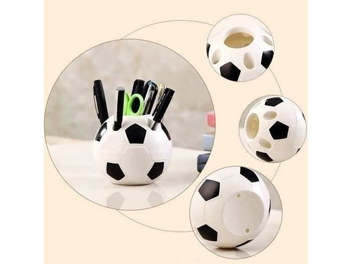 KING Pencil Pot Forma de futebol Suporte multifuncional para escova de dentes Suporte para caneta Presente de aniversário