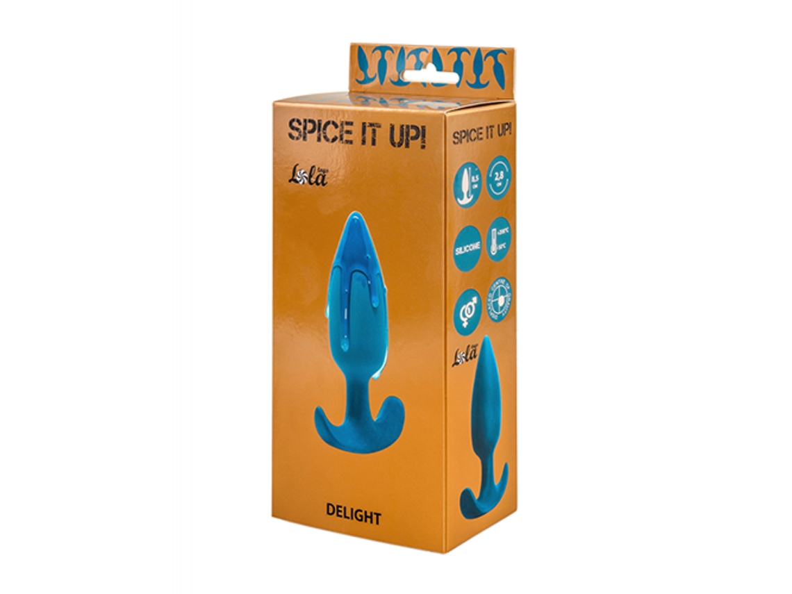 Plug Anal com O Centro de Gravidade Fora de Gravidade Delicia -Se com Aquamarina SPICE IT UP