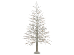 Árvore Artificial de Natal BELIANI Suontee para Interior e Exterior de Pvc Branco 80x80x180