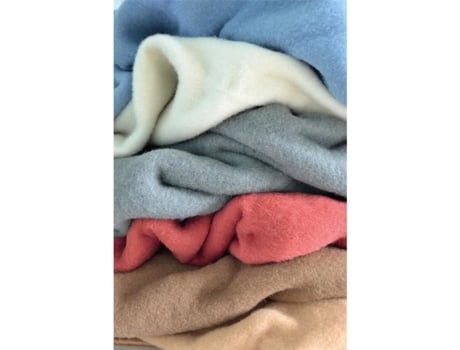 Manta Dupla Face em 100% Lã TOISON D'OR Volta Natural 240 X 300 Cm