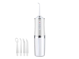 Irrigador Oral Dental Sem Fio Branco Com Modos De Pressão Ajustáveis Recarregável Via Usb Ideal Para Viagens E Uso Doméstico