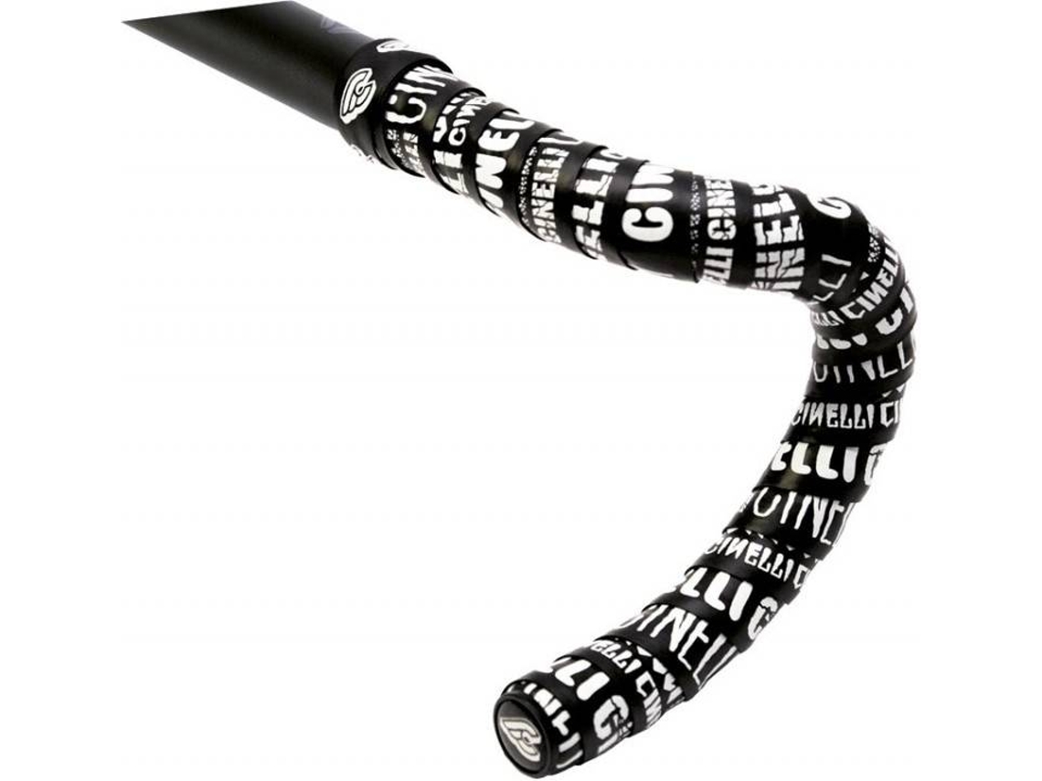 Fita de Guiador CINELLI Volee and Custom End Plugs Mike Giant - Cinell (Preto)