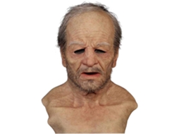 Máscara De Látex De Velho Para Halloween Fantasia Festa A Fantasma Chapéu Realista