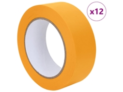 Conjunto 12 Fita Para Pintores Vidaxl Amarelo Papel (38mm X 50m)
