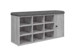 Banco Sapateira Cinzento Sonoma MAISON EXCLUSIVE em Derivados de Madeira (102x32x50 cm)
