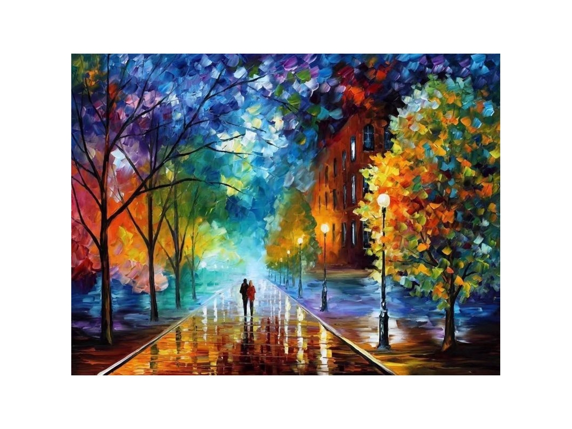 Kit de pintura por números 2025, 40x50cm, faça você mesmo, com lupa, pincéis e tinta acrílica para iniciantes.