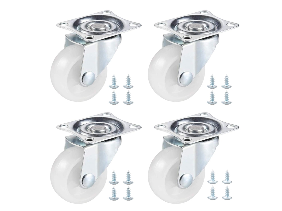 Rodízios Giratórios Para Móveis Pesados, Conjunto De 4 Peças, 40 Mm Aquaforge