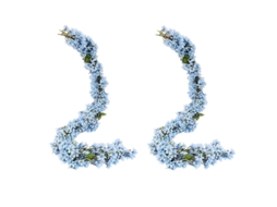 2Pcs Flor Artificial para Casamento ALLINLESS