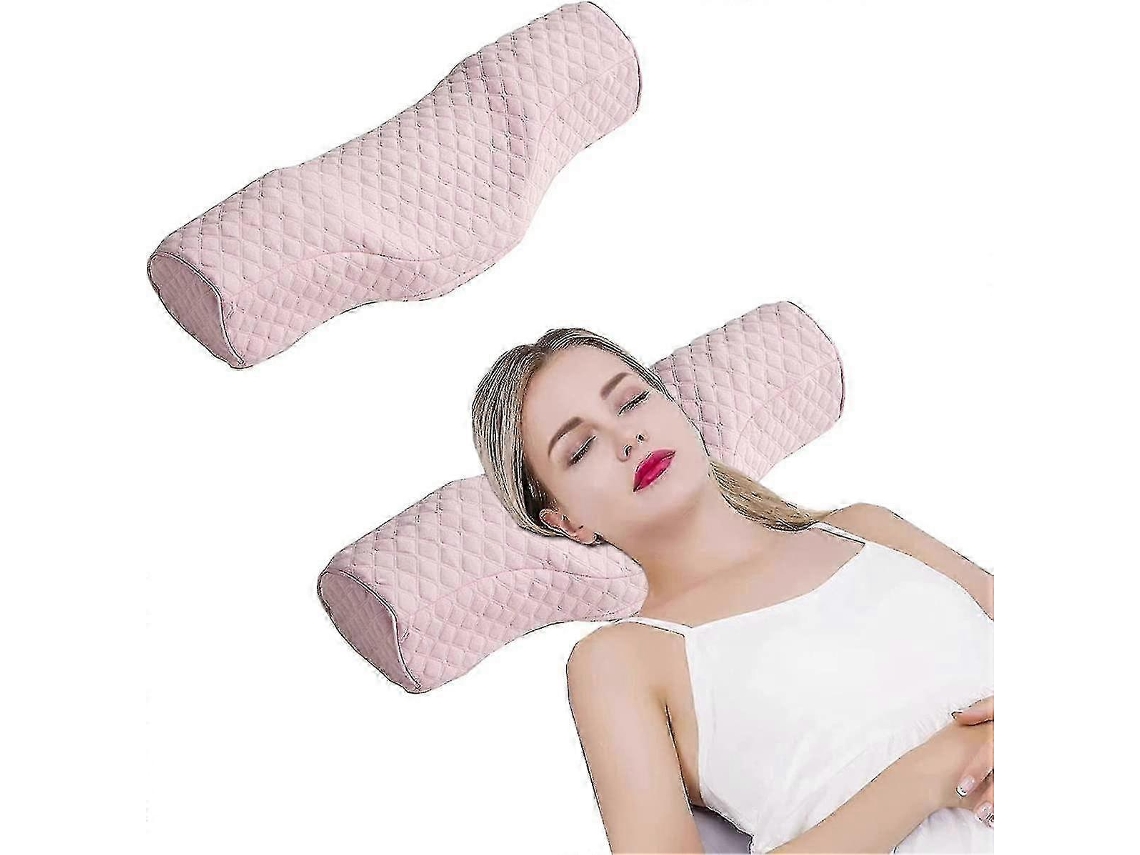 Travesseiro De Pescoço, Travesseiro De Espuma Viscoelástica Para Alívio Da Dor No Pescoço, Travesseiro De Suporte Para Pescoço Slowmoose