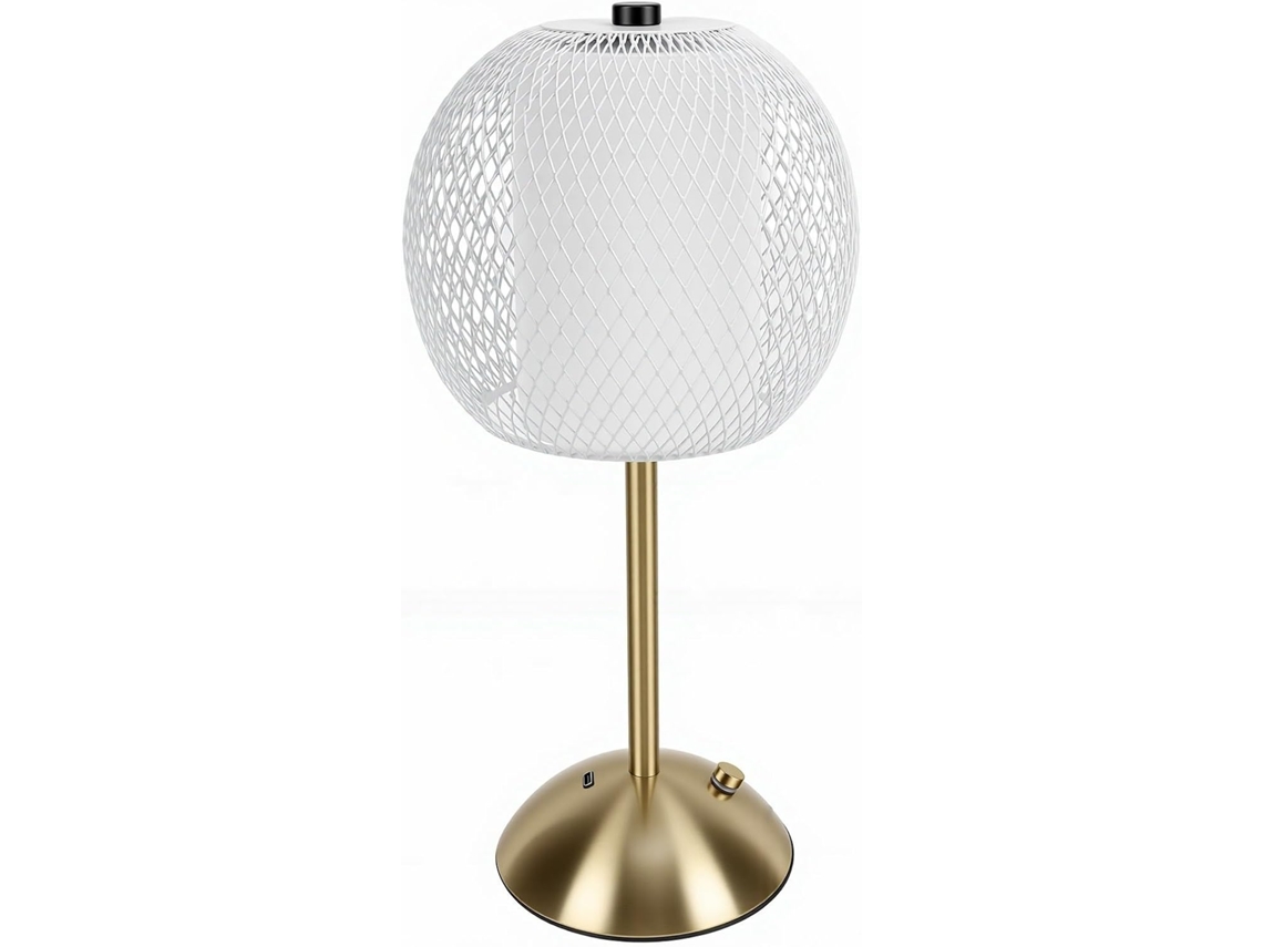 Luminária Recarregável De Mesa E Sem Fio Com Design Geométrico Moderno Controle Por Toque, Ideal Para Mesas Jantar E