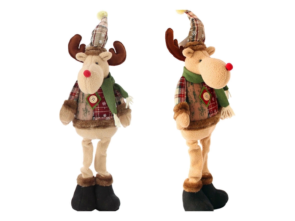 Decoração De Natal Bonecos Renas Brancas