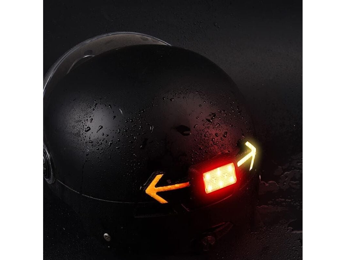 Luz Para Capacete De Bicicleta Com Controle Remoto Sem Fio Lanterna Traseira Para Bicicleta Com Indicadores De Direção E 6 Luzes Aquaforge