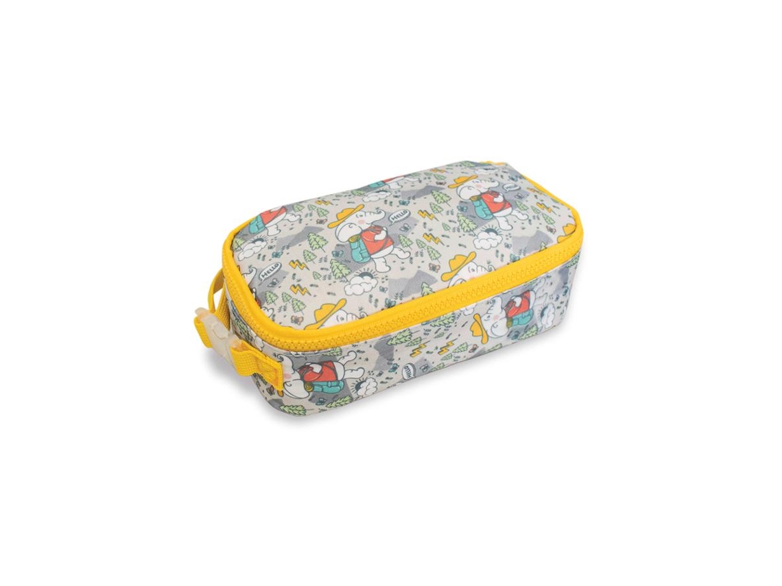 Lancheira FIRMO Be Adventurous (Cinzento e Amarelo - 21 x 11,5 x 7 cm)