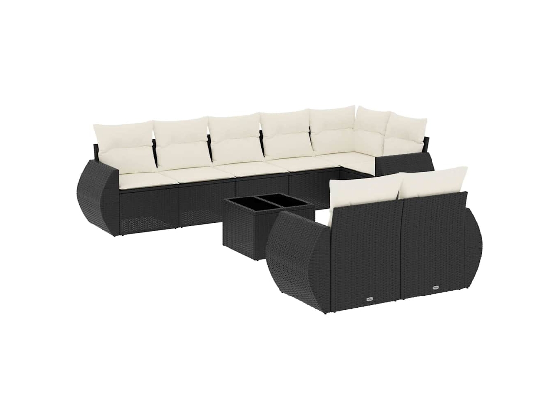 Garden Sofa Set, Garden Sofa Sets Vidaxl Preto Rattan / Vime (n/a)