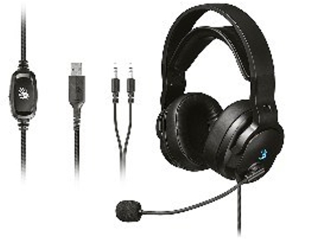 Fones de ouvido A4tech Bloody G330p Usbaux3.5 4p pretos A4 Tech
