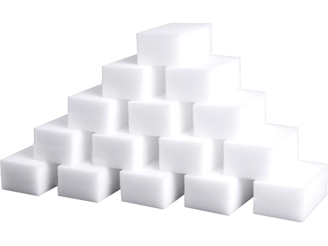 Pacote Com 100 Esponjas De Limpeza Resistentes Para Superfícies (sem Esponjas Soltas).