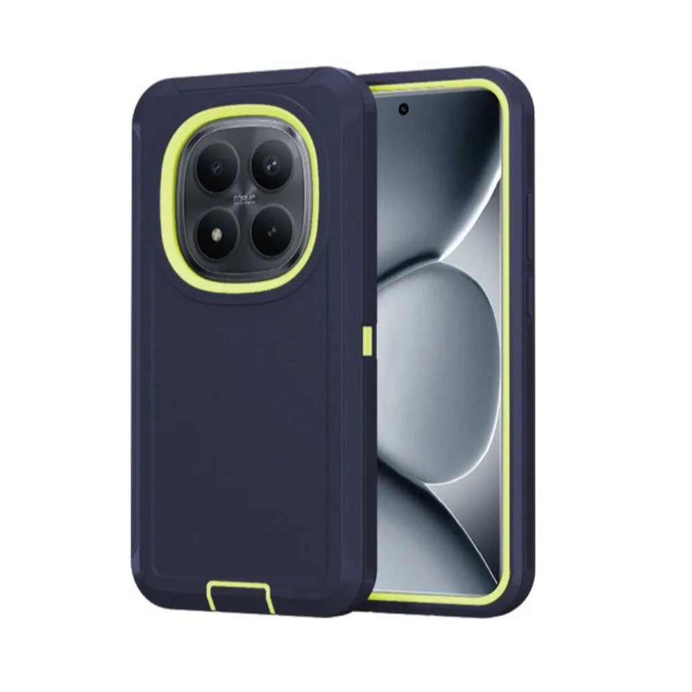 (azul Escuro, Redmi Note 13 Pro 5g) Capa Protetora Reforçada De Três Camadas Específica Para Ott, Resistente A Impactos.